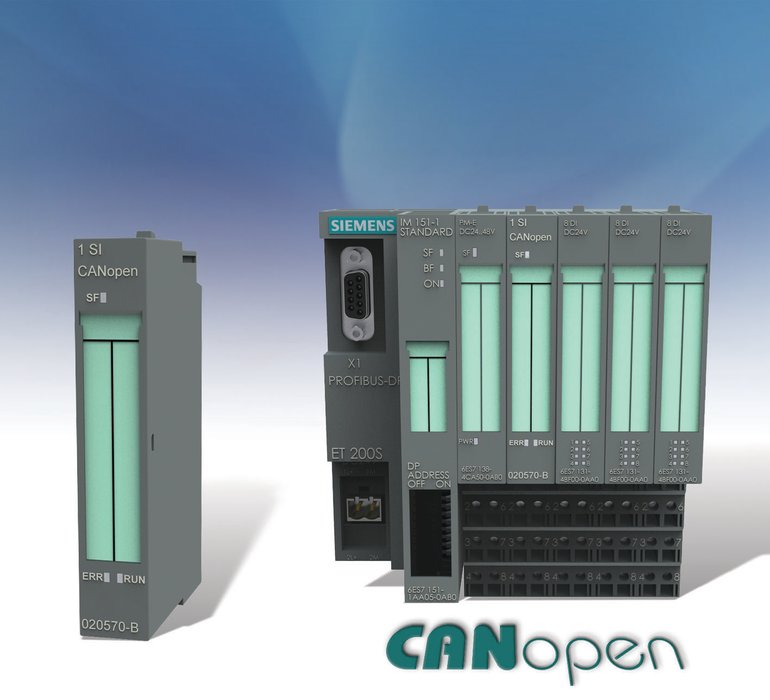 CANopen module voor ET200S verbindt Siemens’ automatiserings- en besturingssystemen met CANopen